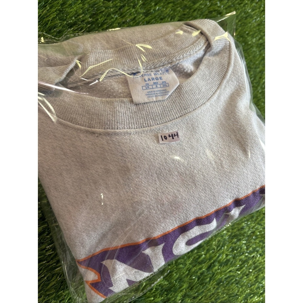 Vintage Champion Reverse Weave NSU Demons Northwestern Sz L Gray Sweatshirt - Picture 13 of 13